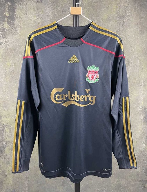 AAA Quality Liverpool 09/10 Away Black Long Soccer Jersey